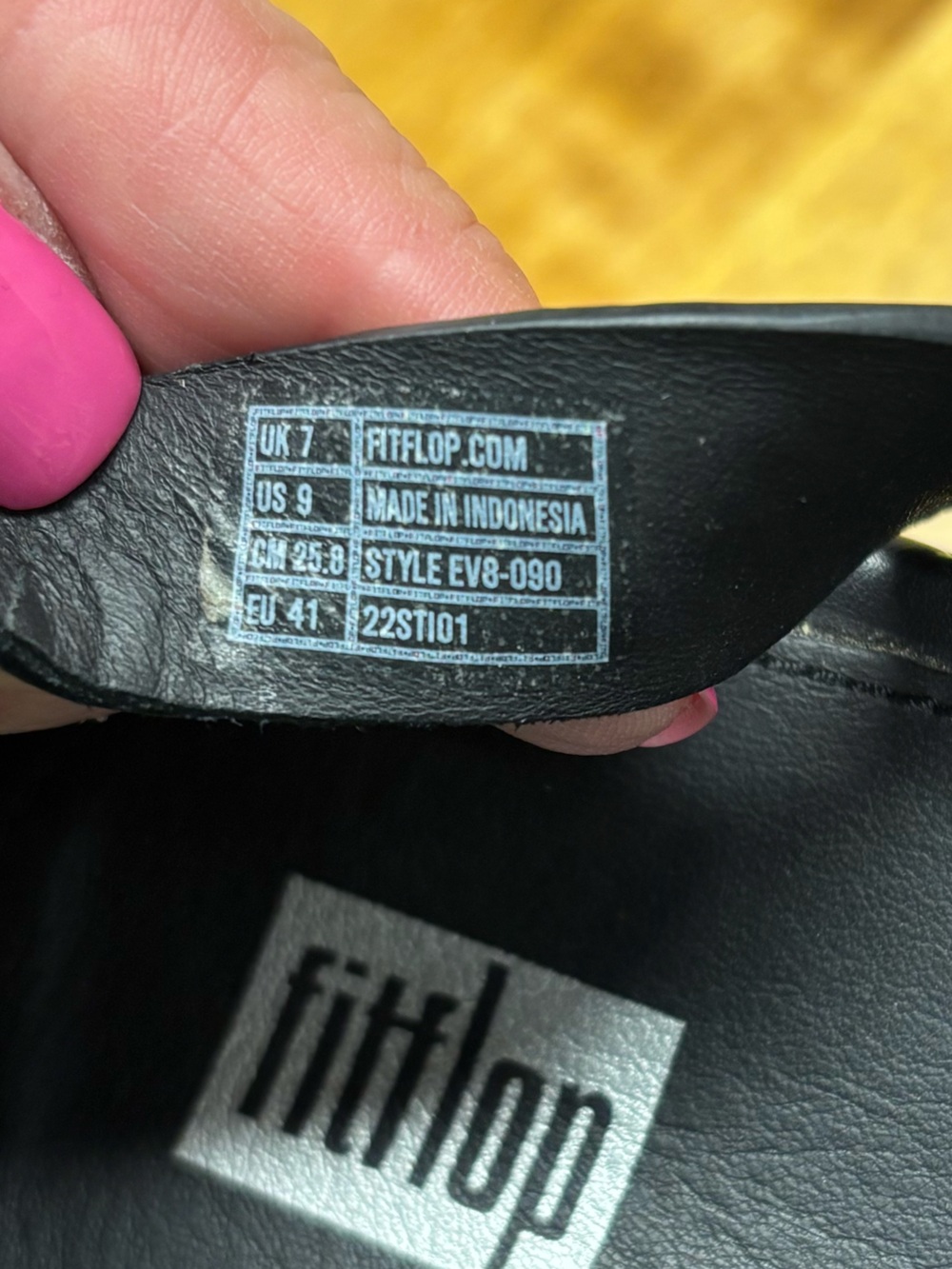 Fitflop Black Platform Ankle-Strap Sandals - Picture 8 of 9